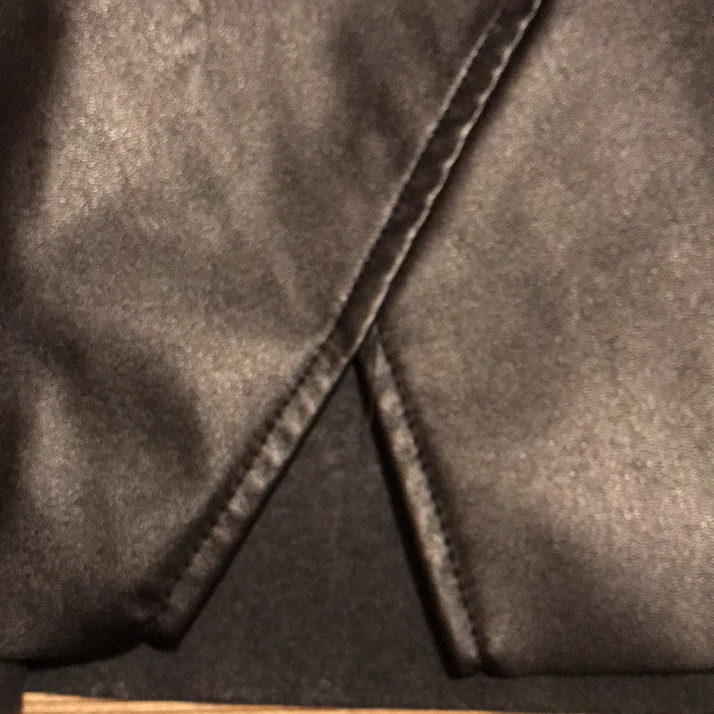 Shein Black Faux Leather Mini Skirt Size Large - Picture 7 of 7